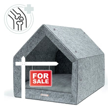 Lade das Bild in den Galerie-Viewer, Orthopädische Hundehütte Indoor "PetHome 2.0" Rexproduct | 100% recycelt | S - XL | Hellgrau | 9 Bezugsfarben