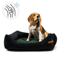 Lade das Bild in den Galerie-Viewer, Rexproduct Hundebett orthopädisch | Oeko-Tex® & Global Recycle Standard zertifiziert | Schwarz | 9 versch. Matratzenfarben