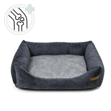 Lade das Bild in den Galerie-Viewer, Rexproduct Hundebett orthopädisch | Oeko-Tex® & Global Recycle Standard zertifiziert | Dunkelgrau | 9 versch. Matratzenfarben