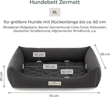 Lade das Bild in den Galerie-Viewer, Orthopädisches Öko-Hundebett Zermatt von HOUND&NATURE | Recycelte Materialien | Oeko-Tex® Standard | Grau XL