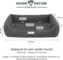 Lade das Bild in den Galerie-Viewer, Öko-Hundebett Bern von HOUND&NATURE | Recycelte Materialien | Oeko-Tex® Standard 100 | Grau XXL