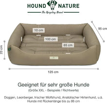 Lade das Bild in den Galerie-Viewer, Öko-Hundebett Bern von HOUND&NATURE | Recycelte Materialien | Oeko-Tex® Standard 100 | Taupe XXL