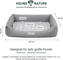 Lade das Bild in den Galerie-Viewer, Orthopädisches Öko-Hundebett Zürich von HOUND&NATURE | Fleece-Seite | Recycelte Materialien | Oeko-Tex® Standard | Hellgrau XXL
