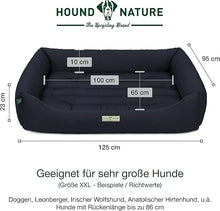 Lade das Bild in den Galerie-Viewer, Öko Hundebett Bern von HOUND&NATURE | Recycelte Materialien | Oeko-Tex® Standard 100 | Blau XXL