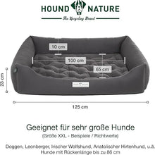 Lade das Bild in den Galerie-Viewer, Orthopädisches Öko-Hundebett Zürich von HOUND&NATURE | Fleece-Seite | Recycelte Materialien | Oeko-Tex® Standard | Grau XXL