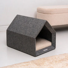 Lade das Bild in den Galerie-Viewer, Rexproduct Indoor Hundehütte "PetHome 2.0" TEDDY | 100% recycelt | S - XL | Dunkelgrau | 2 Matratzenfarben
