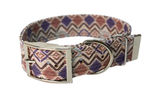 Lade das Bild in den Galerie-Viewer, Hundehalsband mit Dornschnalle | Korkleder | Umweltfreundlich | Robust & Vegan | Ethno Light/Silber