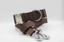 Lade das Bild in den Galerie-Viewer, Korkleder Hundeleine | Robust & Vegan | Top Ökobilanz | Braun | Beschläge wählbar