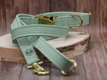 Lade das Bild in den Galerie-Viewer, Korkleder Hundeleine | Robust & Vegan | Top Ökobilanz | Mint | Beschläge wählbar