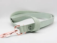 Lade das Bild in den Galerie-Viewer, Korkleder Hundeleine | Robust & Vegan | Top Ökobilanz | Mint | Beschläge wählbar