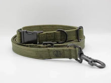 Lade das Bild in den Galerie-Viewer, Korkleder Hundeleine | Robust & Vegan | Top Ökobilanz | Olive | Beschläge wählbar