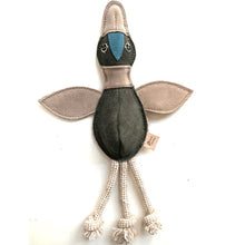 Lade das Bild in den Galerie-Viewer, Nachhaltiges Hundespielzeug "Elli Ente" | 100% schadstofffrei | Upcycling Leder & natürliche Baumwolle