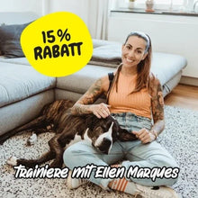 Lade das Bild in den Galerie-Viewer, Nachhaltiges BUDDY. Leder Hundespielzeug Wal - schadstofffrei - inkl. 15% Rabatt Hundetraining Ellen Marques | Fräulein Plath