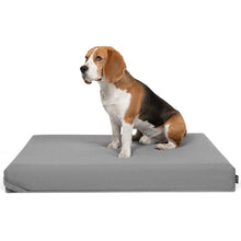 Lade das Bild in den Galerie-Viewer, FINNTO® Hundematte orthopädisch | Wasserdicht & Antiallergen | FAIRTRADE & Oeko-Tex® Standard | Hellgrau