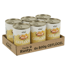 Lade das Bild in den Galerie-Viewer, Uncle Rusty's Geflügel mit Kürbis und Amaranth Nassfutter - regionale Zutaten