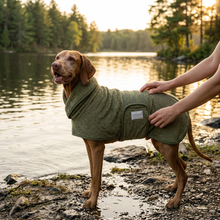 Lade das Bild in den Galerie-Viewer, Hundebademantel Cozy Hug von Caruso - OEKO-TEX® zertifiziert - 3 Farben & 6 Größen | Fräulein Plath
