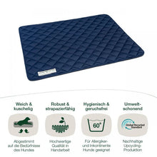Lade das Bild in den Galerie-Viewer, Öko-Hundedecke Davos von HOUND&NATURE | Recycelte Materialien | Oeko-Tex® Standard 100 | Blau