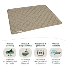 Lade das Bild in den Galerie-Viewer, Öko-Hundedecke Davos von HOUND&NATURE | Recycelte Materialien | Oeko-Tex® Standard 100 | Taupe