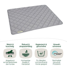 Lade das Bild in den Galerie-Viewer, Öko Hundedecke Davos HOUND&NATURE | Wasserfest & recycelte Materialien | Oeko-Tex® Standard 100 | Hellgrau