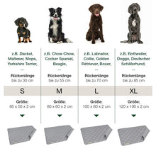 Lade das Bild in den Galerie-Viewer, Öko Hundedecke Davos HOUND&NATURE | Wasserfest & recycelte Materialien | Oeko-Tex® Standard 100 | Hellgrau | Fräulein Plath