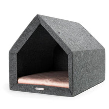 Lade das Bild in den Galerie-Viewer, Rexproduct Indoor Hundehütte "PetHome 2.0" | 100% recycelt | S - XL | Dunkelgrau | 9 Matratzenfarben