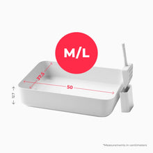 Lade das Bild in den Galerie-Viewer, Nachhaltige Katzentoilette HOOPO® Poh | 100% recycelt | Weiß