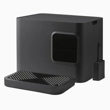 Lade das Bild in den Galerie-Viewer, Nachhaltige Katzentoilette HOOPO® DOME PLUS | 100% recycelt | Grau