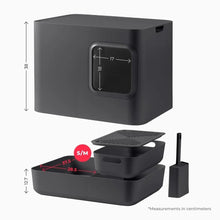 Lade das Bild in den Galerie-Viewer, Nachhaltige Katzentoilette HOOPO® DOME | 100% recycelt | Grau