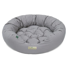 Lade das Bild in den Galerie-Viewer, Hundebett rund St.Moritz von HOUND&NATURE | Recycelte Materialien | Oeko-Tex® Standard 100 | Hellgrau