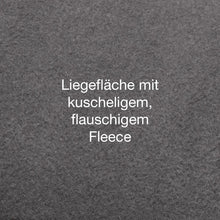 Lade das Bild in den Galerie-Viewer, Orthopädisches Öko-Hundebett Zürich von HOUND&NATURE | Fleece-Seite | Recycelte Materialien | Oeko-Tex® Standard | Grau