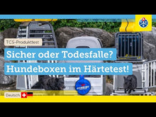 Laden und Abspielen von Videos im Galerie-Viewer, Crashgetestete Isofix-Transportbox Auto Tavo Crispin für Hunde | 3 Größen bis 27.2 kg | Farbe: Merle