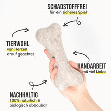 Lade das Bild in den Galerie-Viewer, Nachhaltiges Hundespielzeug Set "Pudelwohl" | 100% schadstofffrei | Upcycling Leder & natürliche Baumwolle