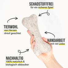 Lade das Bild in den Galerie-Viewer, Nachhaltiges Hundespielzeug Set "Pudelwohl" | 100% schadstofffrei | Upcycling Leder & natürliche Baumwolle