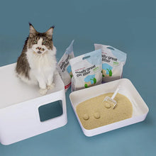 Lade das Bild in den Galerie-Viewer, Nachhaltiges Katzenstreu Tofu Fein Natural von HOOPO® | 100% Tofu | Blitzschnelle Klumpenbildung | Fräulein Plath