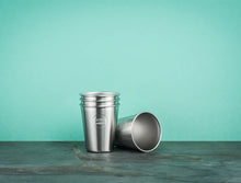 Lade das Bild in den Galerie-Viewer, 4er Pack soulcup • plain - Trinkbecher aus Edelstahl - 300ml