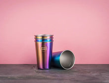 Lade das Bild in den Galerie-Viewer, 4er pack soulcup • utopia - Trinkbecher aus Edelstahl - 400ml