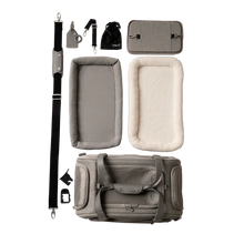 Lade das Bild in den Galerie-Viewer, Flug- & Transporttasche Tavo Dupree II für Hunde & Katzen bis 9 kg | GREENGUARD-Gold-Zertifizierung | Farbe: Merle