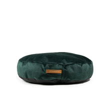 Lade das Bild in den Galerie-Viewer, Runde Hundebett Coco | Rexproduct | Recycelte Materialien & Öko-Tex Standard | Grün | 2 Größen S: 50 x 10 cm Dunkelgrün