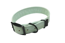 Lade das Bild in den Galerie-Viewer, Hundehalsband mit Dornschnalle | Korkleder | Umweltfreundlich | Robust & Vegan | Mint/Schwarz