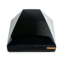 Lade das Bild in den Galerie-Viewer, Indoor Hundehütte "PetPocket" von Rexproduct | 100% recycelt | Hellgrau | Matratze aus 9 Farben wählbar Unisize S+S Softpet Schwarz