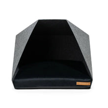 Lade das Bild in den Galerie-Viewer, Indoor Hundehütte "PetPocket" von Rexproduct | 100% recycelt | Dunkelgrau | Matratze aus 9 Farben wählbar Unisize S+S Softpet Schwarz