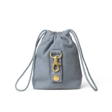 Lade das Bild in den Galerie-Viewer, Öko Leckerlibeutel aus Bio-Baumwoll-Canvas | tadazhi | Faded Blue