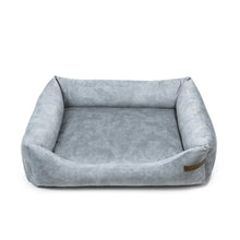 Lade das Bild in den Galerie-Viewer, Premium Hundebett Rexproduct | Recycelte Materialien & schadstofffrei | Hellgrau | 9 versch. Matratzenfarben S: 65 x 55 x 20 cm Hellgrau