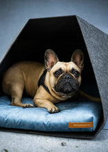 Lade das Bild in den Galerie-Viewer, Indoor Hundehütte "PetPocket" von Rexproduct | 100% recycelt | Hellgrau | Matratze aus 9 Farben wählbar