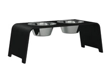 Lade das Bild in den Galerie-Viewer, Futterstation dogBar® für Hunde | Edelstahl | Eiche dunkel | 5 Größen L