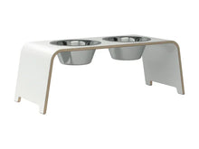 Lade das Bild in den Galerie-Viewer, Futterstation dogBar® für Hunde | Edelstahl | Weiss | 5 Größen L