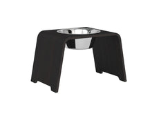 Lade das Bild in den Galerie-Viewer, dogBar® Single Hundenapf | Edelstahl | Eiche dunkel | 3 Größen M large