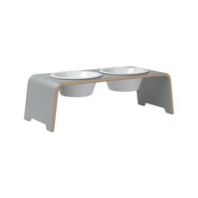 Lade das Bild in den Galerie-Viewer, Futterstation dogBar® für Hunde | Porzellan | Grau | 5 Größen M