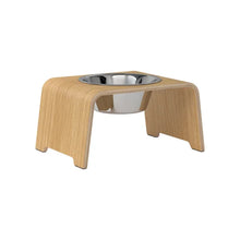 Lade das Bild in den Galerie-Viewer, dogBar® Single Hundenapf | Edelstahl | Eiche hell | 3 Größen M