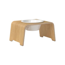 Lade das Bild in den Galerie-Viewer, dogBar® Single Hundenapf | Porzellan | Eiche hell | 3 Größen M